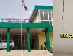 Baru Seumur Jagung Sudah Retak, Gedung Puskesmas Air Bintunan Berpotensi Tidak Akan Bertahan Lama