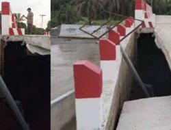 Proyek Jembatan 16 m di Seluma, Baru Dua Bulan Diresmikan Sudah Ambruk